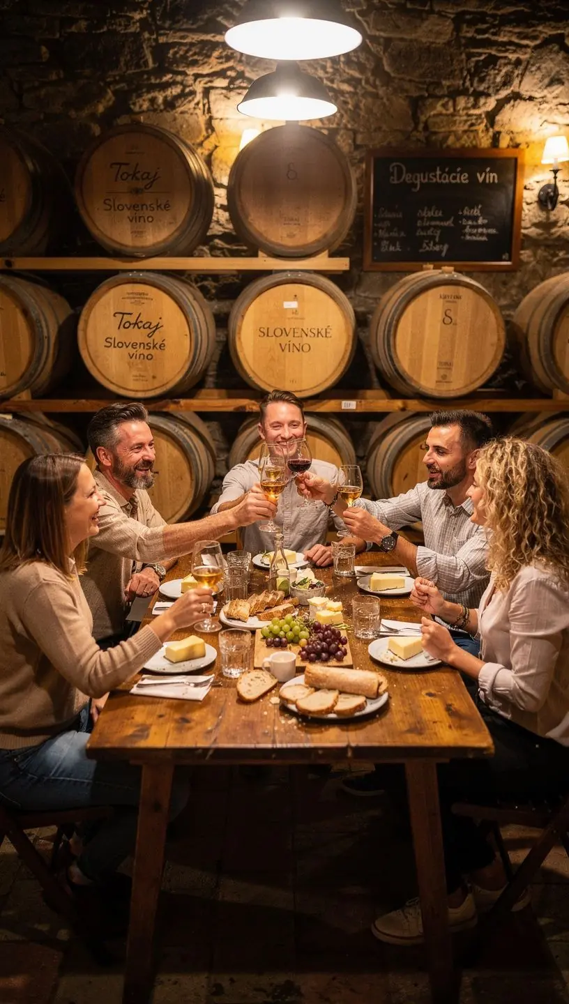 Travelers exploring the historic streets of Košice with charming architecture.